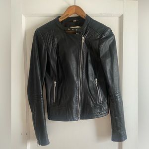 Danier Leather Premium Leather Motorcycle Jacket 3XS